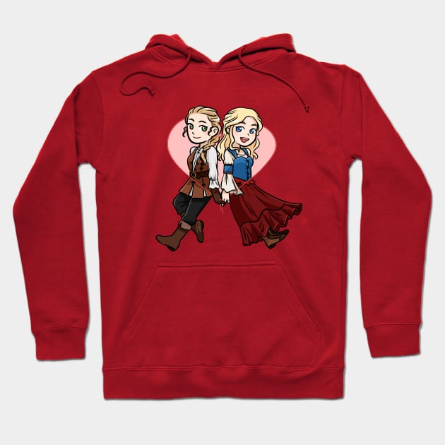 Always Know Each Other (Robin & Alice ver.) Hoodie by artsy_alice